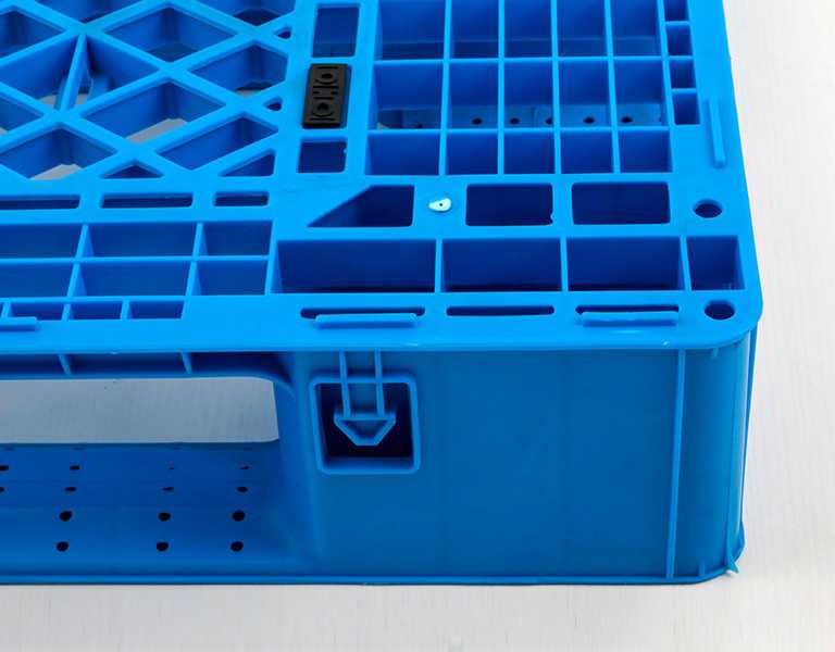 EU1208 Heat-Resistant Vented Full Perimeter Plastic Pallet