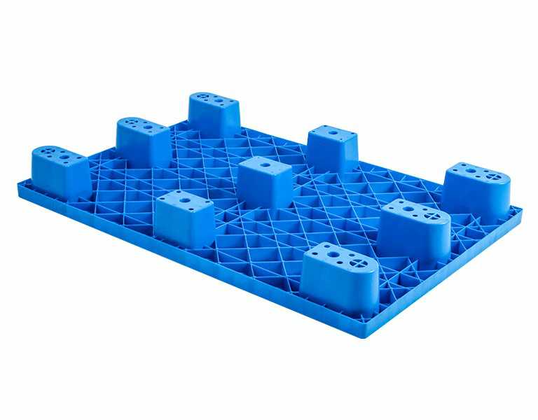 1208 Vented Deck 9-Leg Anti-Slip Plastic Pallet